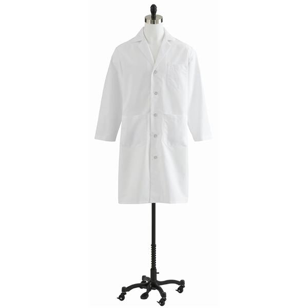 Medline Industries  Lab Coat 80% Polyester / 20% Cotton Poplin Unisex White Sz 44 Ea