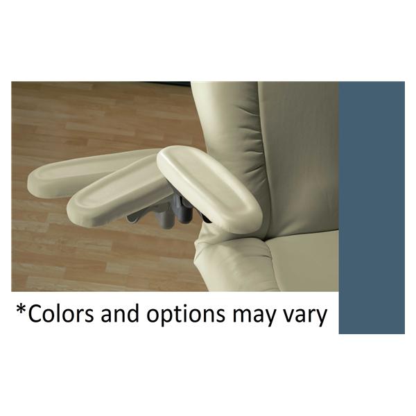Midmark Exam Table / Chair Arms - Exam Chair Arms, Premium Upholstery, Dusty Blue - 9A396001-233