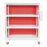 Extra-Wide 3-Shelf Linen Cart with Mesh or Vinyl Cover