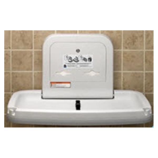 Koala kare Products Station Baby Changing 35-3/16x22-1/4x4" Polypropylene Wht Grnt Ea