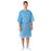 Medline Industries  Gown Patient Multi-Layer X-Large Unisex Blue Adult 50/Ca