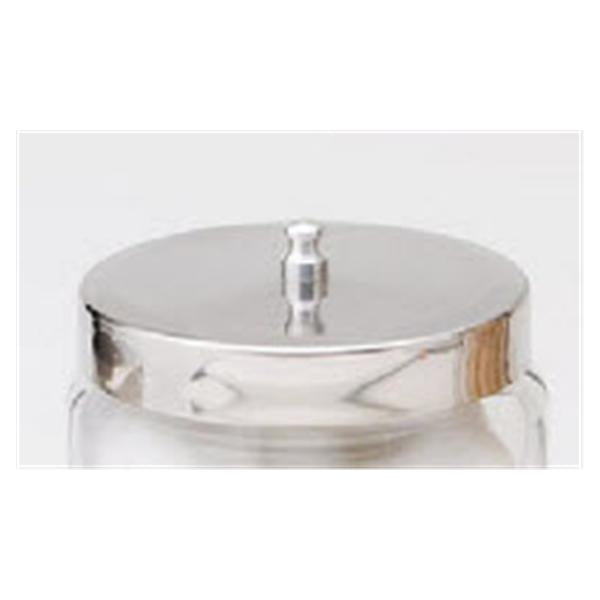 Dukal oration Cover Sundry Jar 3" Silver Stainless Steel Ea