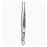 Sklar Instruments Forcep Tissue Iris 4" Straight 1x2 Teeth Stainless Steel Ea