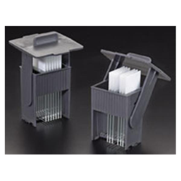 Simport Plastics Ltd EasyDip Slide Staining Rack 60x64x97 DkGry Actl Plmr Plstc 6/Ca