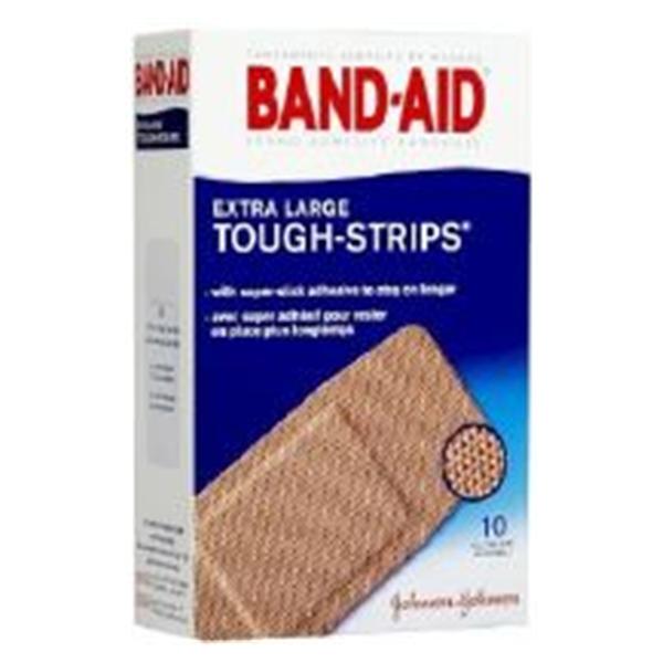 J&J Bandage Strips Fabric Band-Aid 1.25x4" Flexible Flesh 10/Bx, 24 BX/CA (100568500)