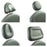 Midmark oration Headrest For 641 Table Ea