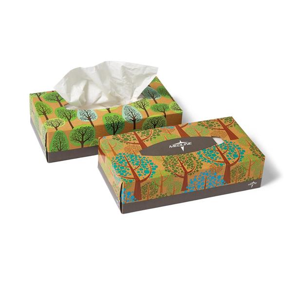 Medline Industries  Tissue Facial White 2 Ply 30Bx/Ca