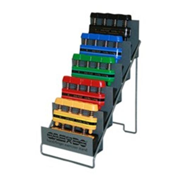 Fabrication Enterprises Exerciser Flexion Cnd DgFlx 5Pc St Yw/Rd/Grn/Bl/Blk W/ Mtl Rck Ea