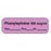 TimeMed a Div of PDC Label Phnlphrn 100mcg/mL Anesthesia 1.5x.5 Perm Violet 600/Rl