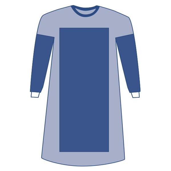 Medline Industries  Gown Surgical Sirus 2XL/XLng Blu Poly Rnfrc AAMI L4 Strl LF 18/Ca (DYNJP2206S)