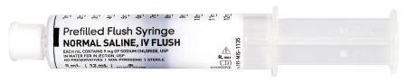 McKesson Med Stream® IV Flush Solution Sodium Chloride, Preservative Free 0.9% IV Solution Prefilled Syringe 5 mL Fill in 12 mL - Box of 960 Syringes