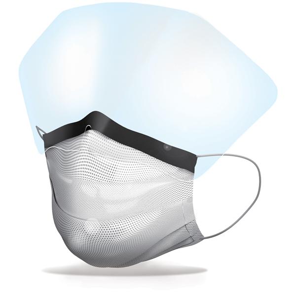 Pro2 Solutions Combination Mask Earloop Cranberry Repel Silver 25/Bx