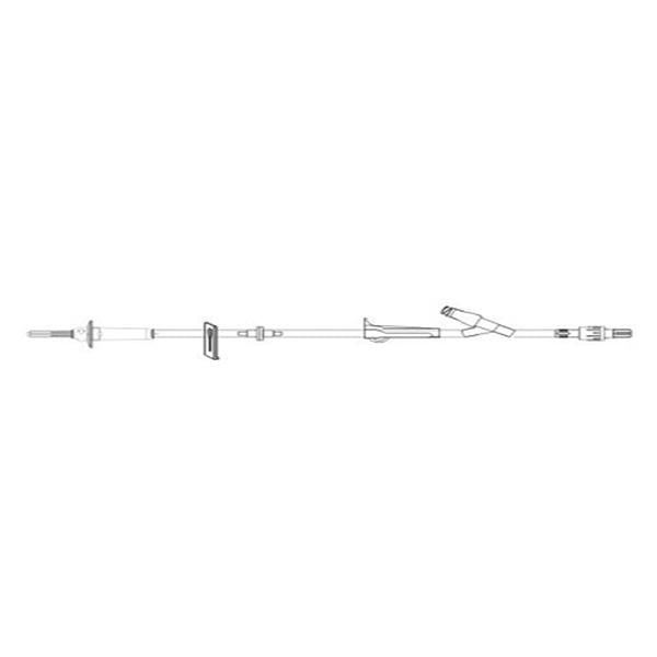 Icu Medical IV Administration Set Bravo Brv24 84 15Drp 10.4mL 25/Ca