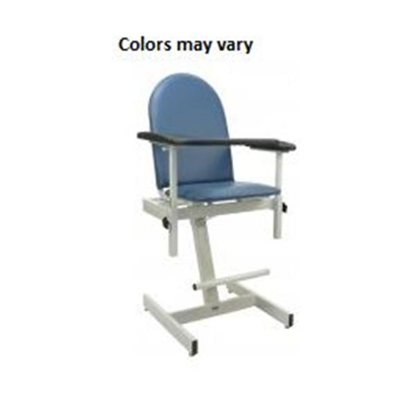 Winco Chair Blood Draw Gray Vinyl Upholstery 300lb Capacity Cshnd St Ea