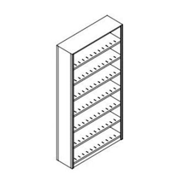 Datum Filing Systems Shelving Unit Starter Vu-Stak 12x36x85-1/4" Steel Ea