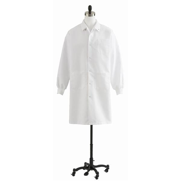 Medline Industries  Lab Coat Kn Lgnth Poly/Ctn Unsx Wht 2XL 42 Ea
