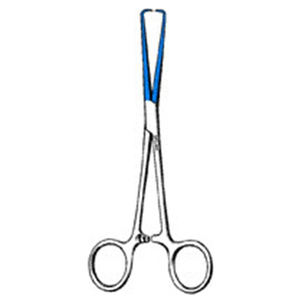 Sklar Instruments Forcep Tenaculum Schroeder 10" Flat Tip SS/Blu Ct Ea