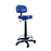 Winco Stool Laboratory Burgundy 5 Leg Casters Backrest Ea