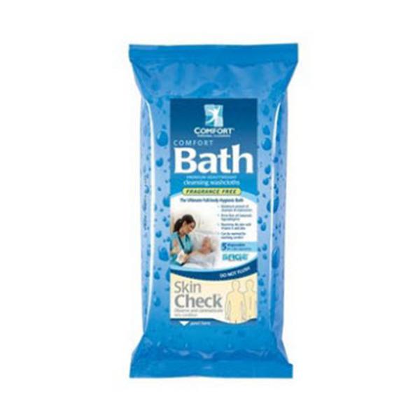 Sage Products Washcloth Comfort Bath Aloe/Vitamin E Unscented Disp 5x48/Ca