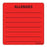 TimeMed a Div of PDC Label Allergic Medvision 2-7/16x2.5 Rmvbl Fluorescent Red 5Rl/Bx