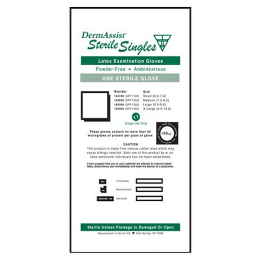 Innovative Health Care Gloves Exam DermAssist PF Vinyl Latex-Free XS Clear 1000/Ca