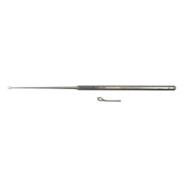 BR Surgical Curette Ear Buck 6-1/2" #3 Blunt Tip Curved Stainless Steel Ea