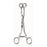 Hermann Medizentechnik Forcep Uterine Doyen 8" Oval Tip Serrated Straight SS Ea