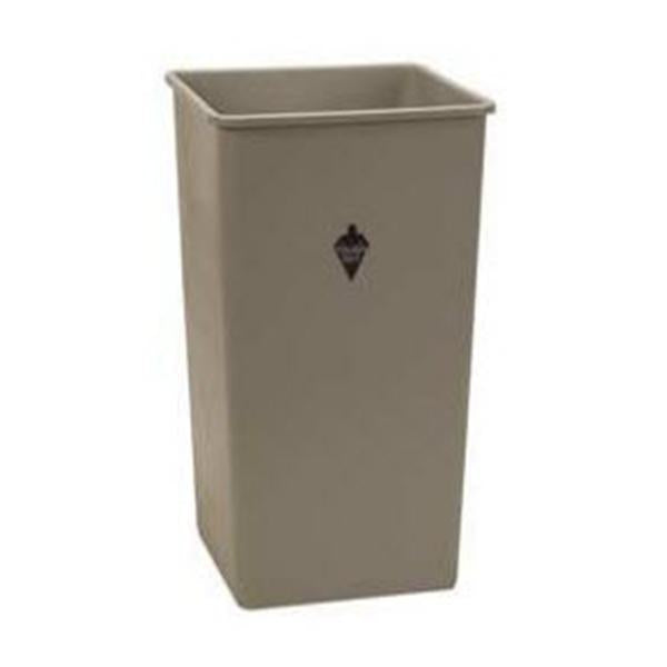 Tough Guy Container Waste Polyethylene 19gal Beige Square Ea