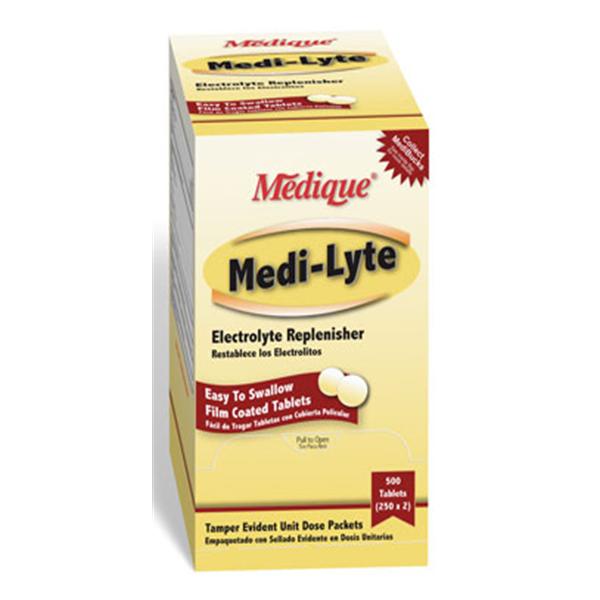 Medique Pharmaceuticals Medi-Lyte Electrolyte Tablets UD Pkt 10.8/40/12mg 250x2/Bx