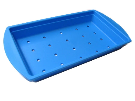 Healthmark Industries ProTech Instrument Tray Part - ProTech Instrument Tray, Aerated, 6.625" x 10.125", Blue - 4106H