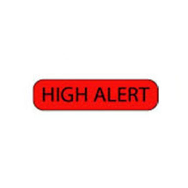 High Alert Iv Label TimeMed a Div of PDC Label High Alert MdVsn 1-7/16x3/8 Rmvbl Fluoresce ...
