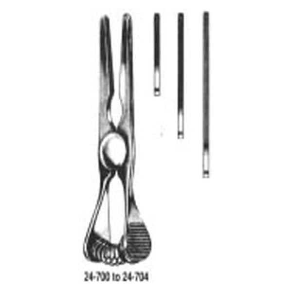 Miltex-Integra Miltex Clamp Bulldog Glover 3-1/8" Straight 2.5cm Jaw 8cm SS Ea