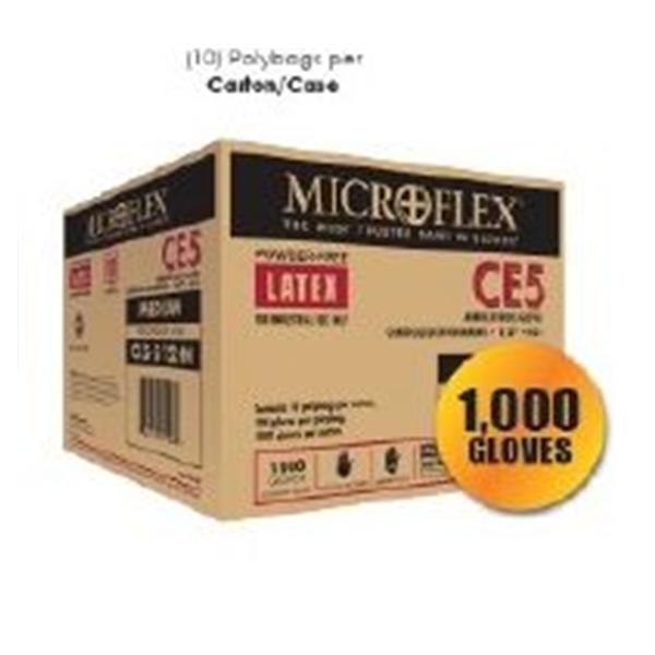 Microflex  Gloves Cleanroom CE5 System PF Ltx 12 in XL NS Wht 1000/Ca