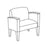 Lesro Industries Chair Guest Belmont 29-1/2x26x32-1/2" Grade 4 Hrdwd StlrChry Ea