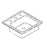 Midmark oration Sink 15x15x10" For Cabinet Ea