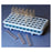Globe Scientific  Test Tube Rack 17mm 50 Place Blue Ea