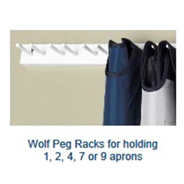 Wolf X-Ray Rack Peg Wall 3x7" For Lead Apron Ea