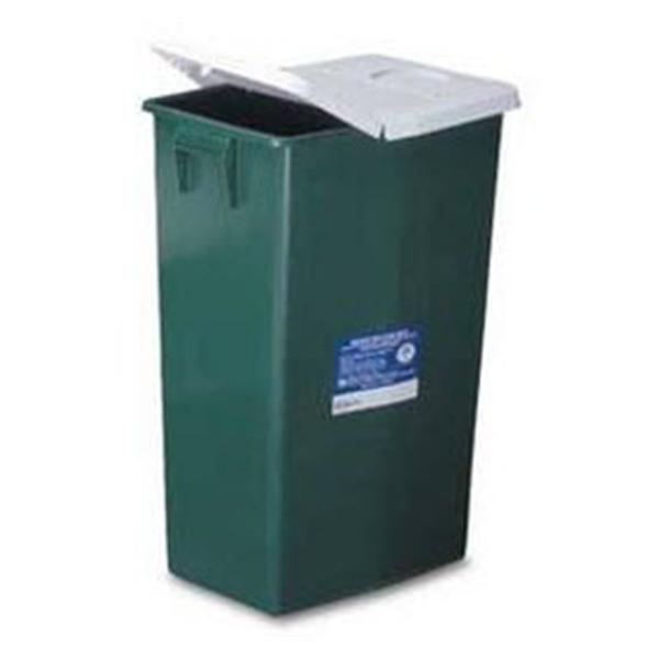 Medtronic MITG-Covidien Container Non-Infectious Waste EnviroStar Plstc 18gal Lid Grn Ea