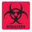 Phlebotic Label Biohazard Vinyl Adh 6x6" Ea Ea