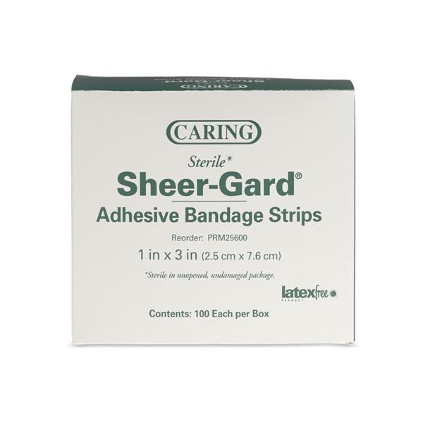 Medline Industries  Bandage Strips Plastic Caring 1x3" Flexible Flesh LF 1200/Ca