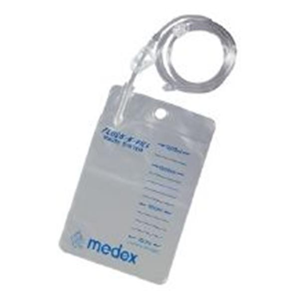 Smiths Medical ASD Bag Waste Collection Flush-n-Fill 1200mL Clear/Blue 25/Ca