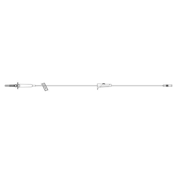 Hospira Worldwide IV Administration Set 100 15 Drops/mL Priming Volume 15.5mL 50/Ca