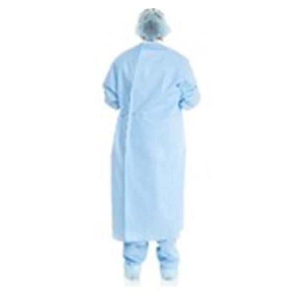 O & M Halyard Gown Surgical Basics Large Blue/White Neckband NRnfrcd NS 640/Ca