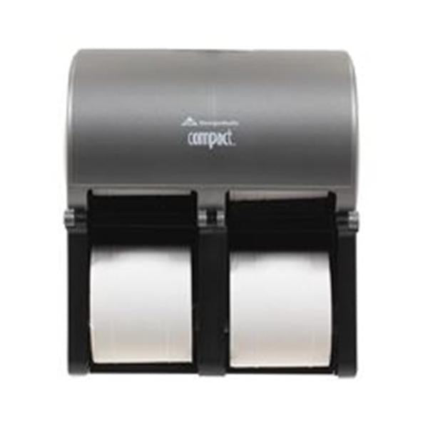 Georgia Pacific Dispenser Tissue Compact Quad Stainless Finish Ea