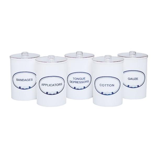 Graham-Field/Everest &Jennings Jar Sundry Set 5/Set Opaque Plastic Ea