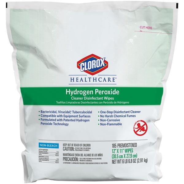 Clorox Sales Company Wipes Hydrogen Peroxide Clorox Refill 2x185/Ca
