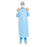 O & M Halyard Gown Surgical Microcool 2XL/XLng Blu/Rd Nckbnd AAMI L4 Strl 26/Ca