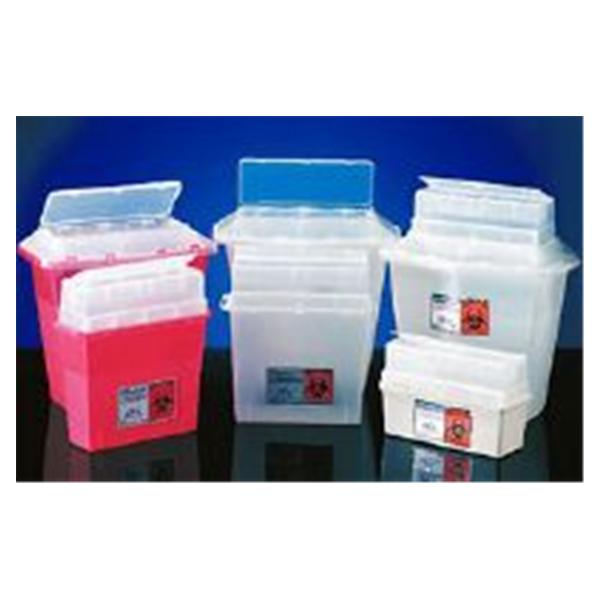 Fisher Scientific  Container Sharps Sharps-A-Gator 5qt High Top Polypropylene Red Ea