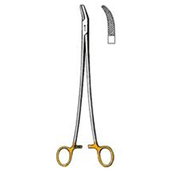 Sklar Instruments Holder Needle Heaney 10" Serrated Jaw Curved Tungsten Carbide Ea