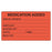 Shamrock Scientific Spec Label Medication Added 1-1/2x2-1/2" Perm Fluorescent Red 1000/Rl